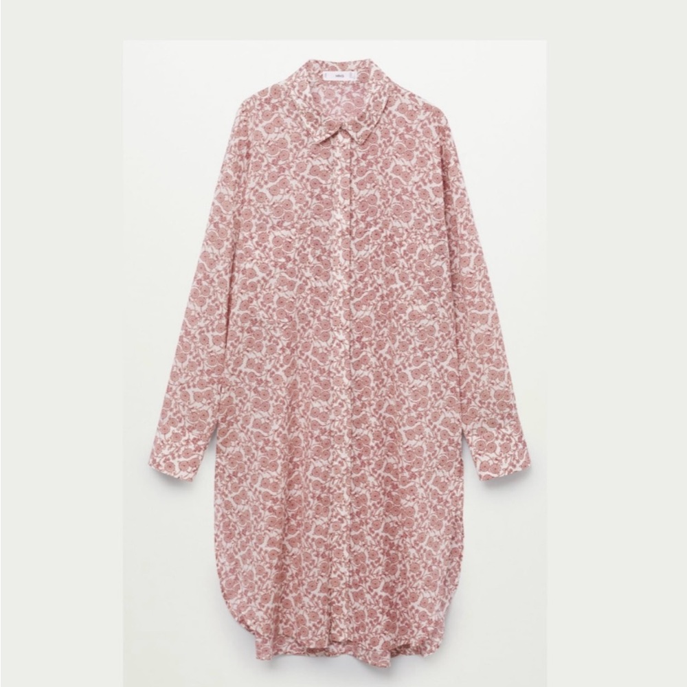 Mango Pink Button Down Shirt